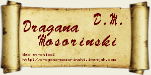 Dragana Mošorinski vizit kartica